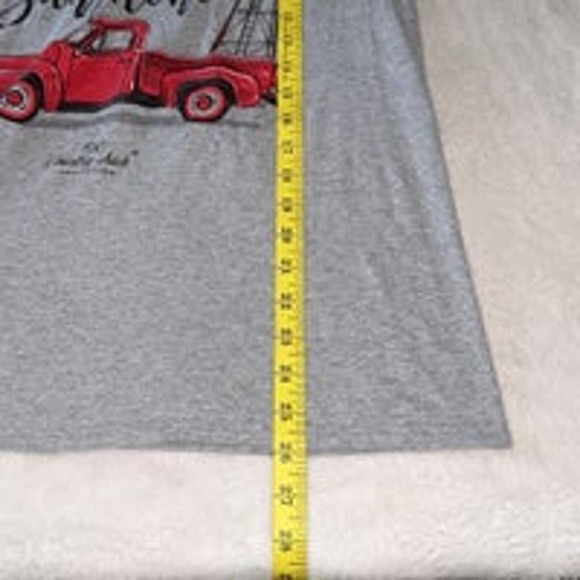 Country‎ Chick Women’s Heather Gray Long Sleeve Top Size Small - Picture 5 of 5